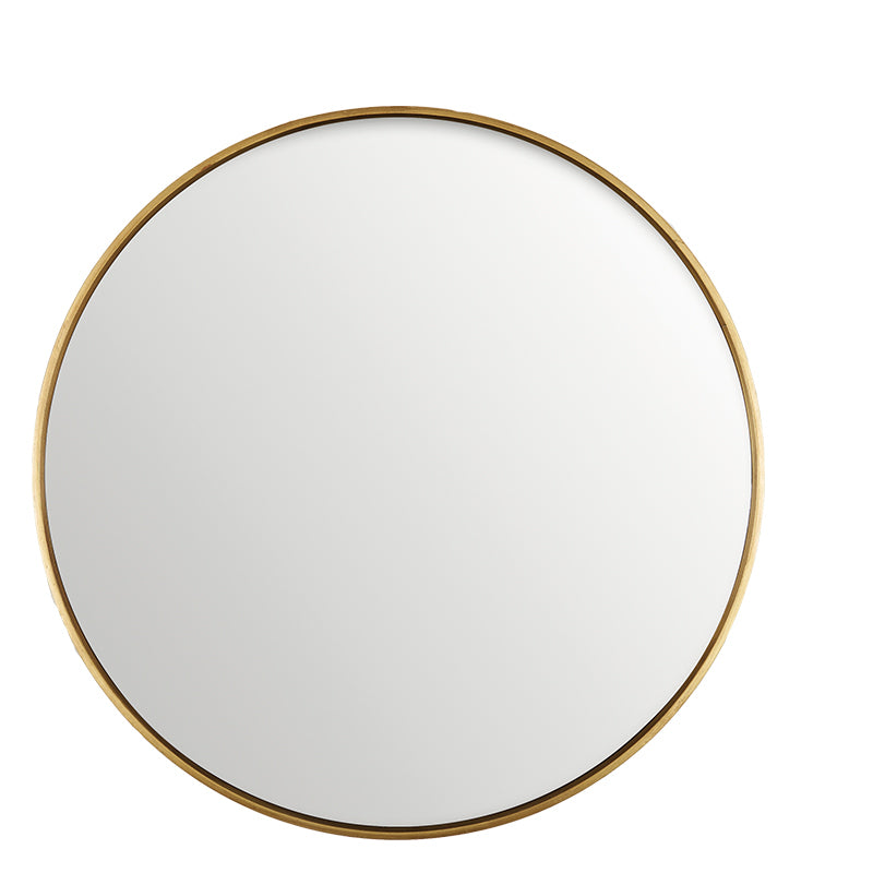 Lifestyle Mirror Round Antique Gold 120cm